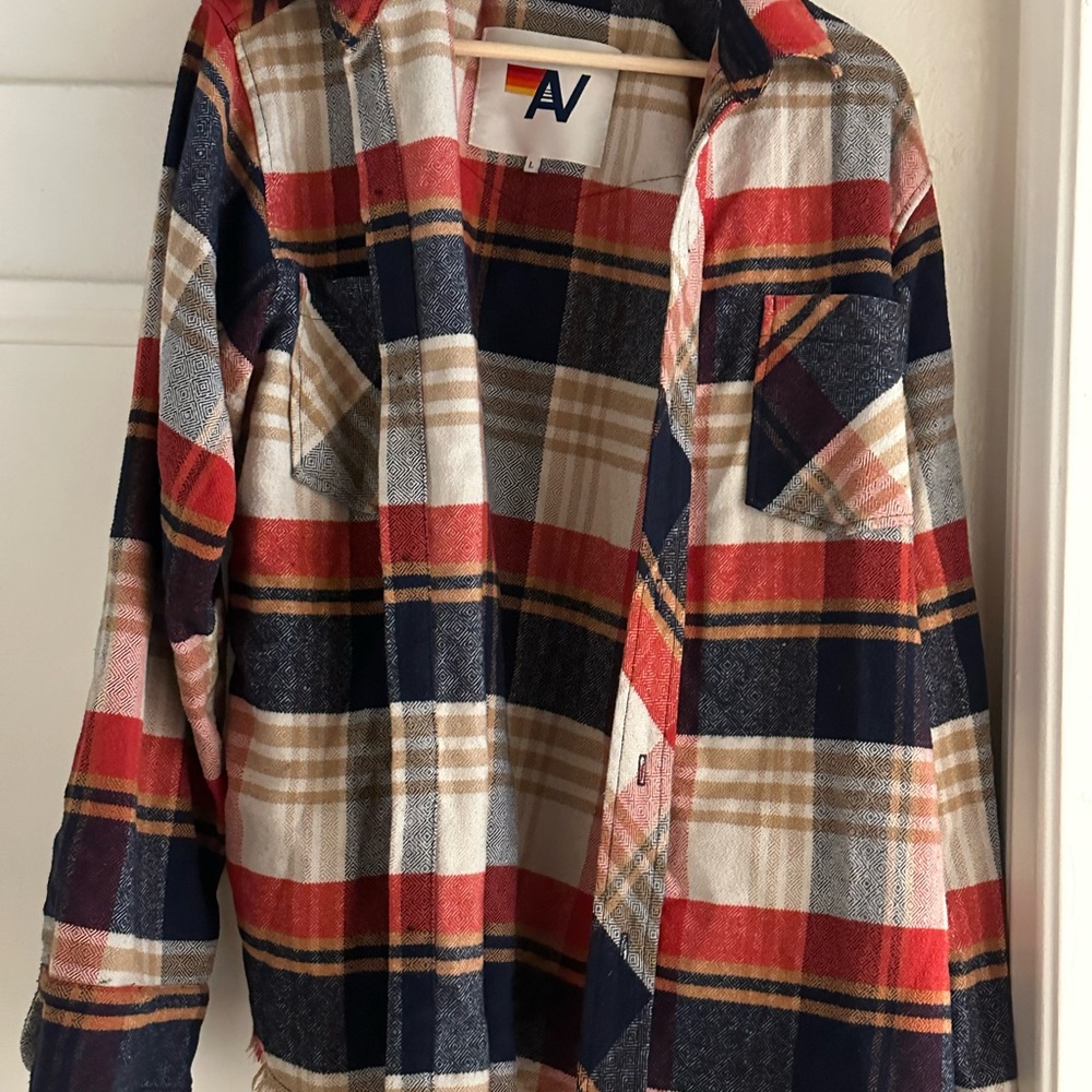 AVIATOR NATION - PLAID FLANNEL WESTERN SHIRT